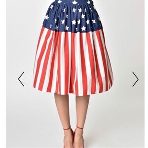 Unique vintage 1950s Stars and Stripes skirt